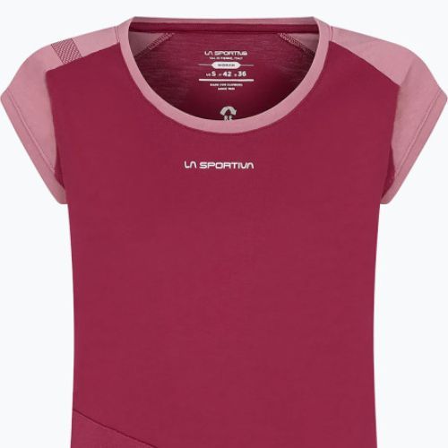 Дамска тениска за катерене La Sportiva Hold pink O81502405