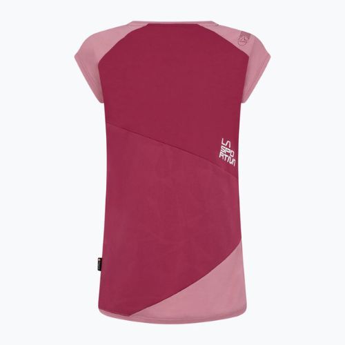 Дамска тениска за катерене La Sportiva Hold pink O81502405