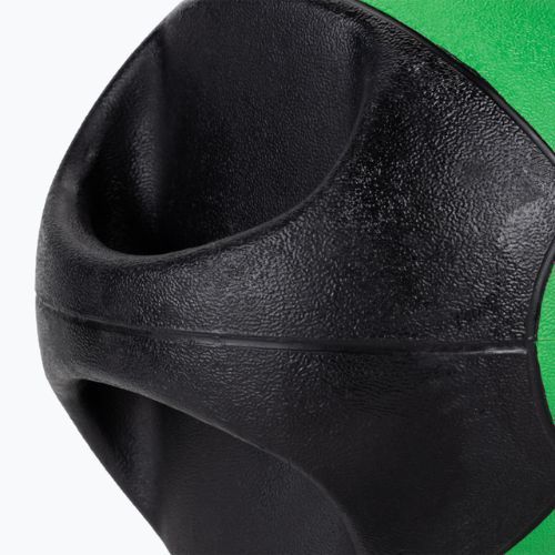 Медицинска топка Pure2Improve с дръжки 2 кг зелена P2I201980