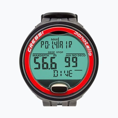 Cressi Donatello Компютър за гмуркане черен/червен KS860058