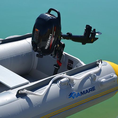 2-местен понтон Viamare 230 S Slat сиво-жълт 1126148