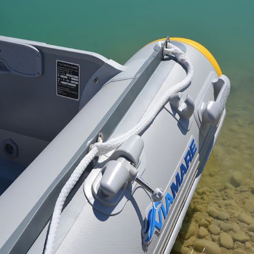 4-местен понтон Viamare 270 S Slat сиво-жълт 1126158