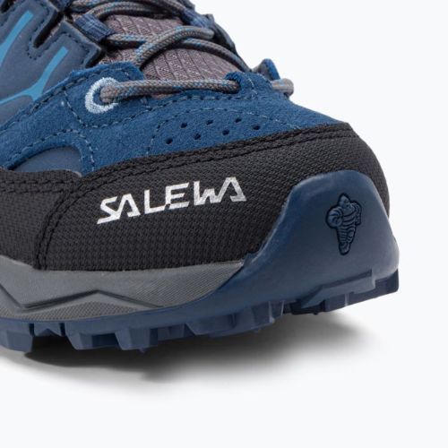 Детски ботуши за трекинг Salewa Alp Trainer Mid GTX сини 64010