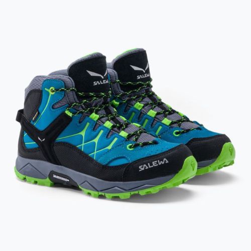 Детски ботуши за трекинг Salewa Alp Trainer Mid GTX синьо 00-0000064010