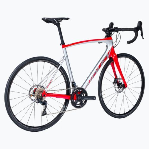 Ridley Fenix SL Disc Ultegra FSD08Cs сребрист/червен шосеен велосипед SBIFSDRID545