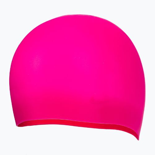 Nike Силиконова шапка за плуване с дълга коса, розова NESSA198-672