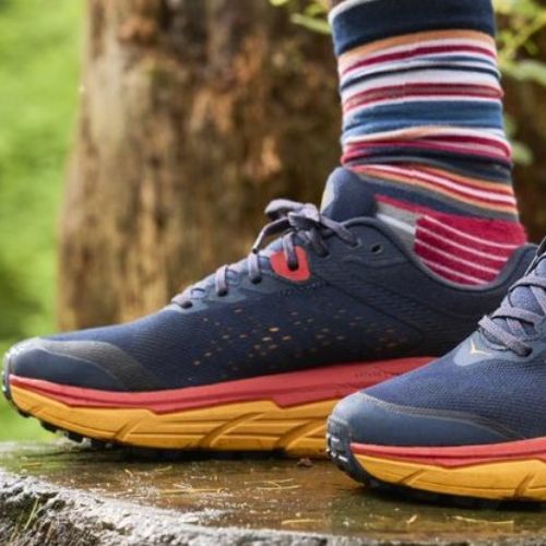 Мъжки обувки за бягане HOKA Challenger ATR 6 navy blue-orange 1106510-OSRY