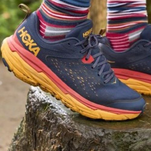 Мъжки обувки за бягане HOKA Challenger ATR 6 navy blue-orange 1106510-OSRY