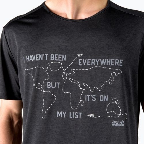 Мъжка риза за трекинг Jack Wolfskin Pack & Go Travel black 1808551_6000