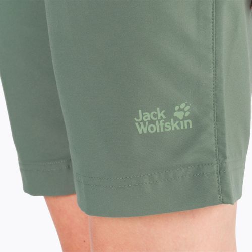 Дамски къси панталони за трекинг Jack Wolfskin Activate Track зелен 1503703_4311