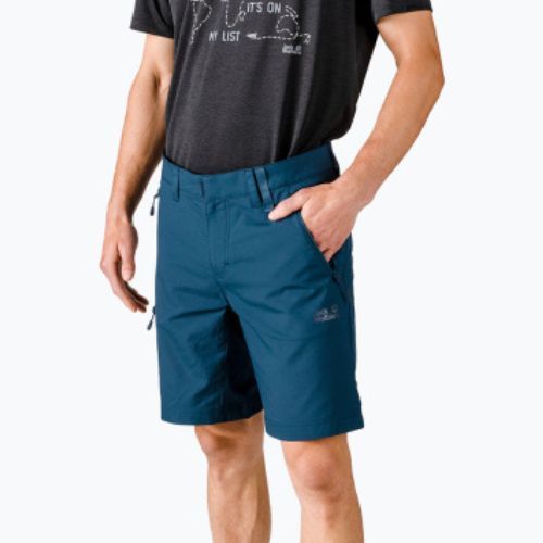 Jack Wolfskin Active Track мъжки къси панталони за трекинг тъмносини 1503791_1383