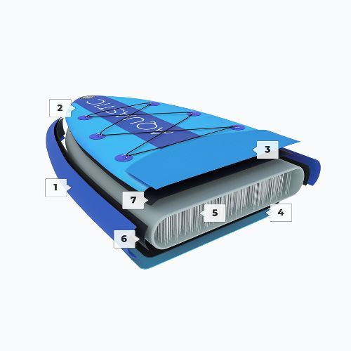 SUP дъска AQUASTIC Perth 11' all-round blue