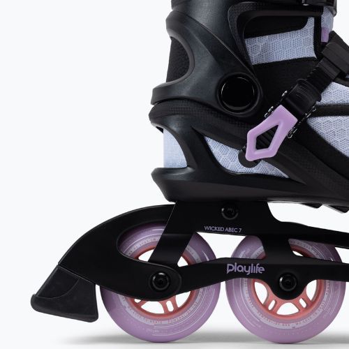 Playlife Lancer 84 дамски ролкови кънки в черно и лилаво 880274