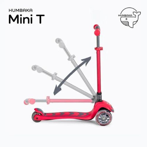 Детски триколесен скутер HUMBAKA Mini T червен