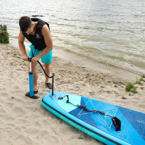 SUP AQUASTIC помпа за борд синя AQS-SPU001