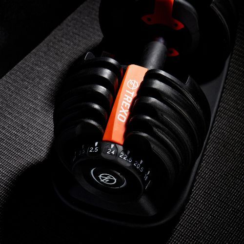 XTREXO регулируем дъмбел черен ADT-24 24 кг