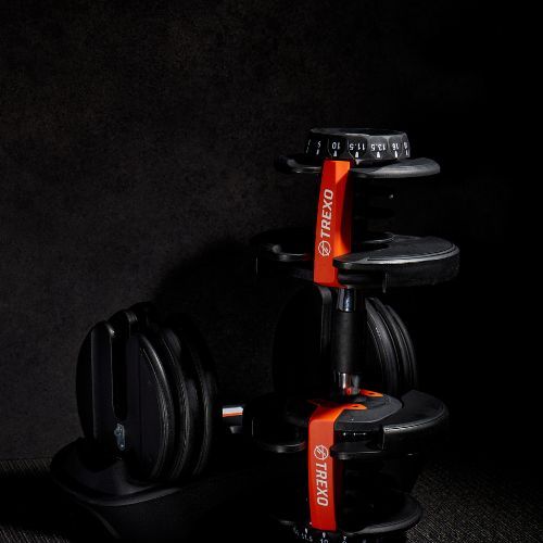 XTREXO регулируем дъмбел черен ADT-24 24 кг