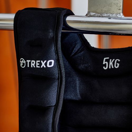 TREXO WV-05 5kg жилетка за тренировка с тежести черна