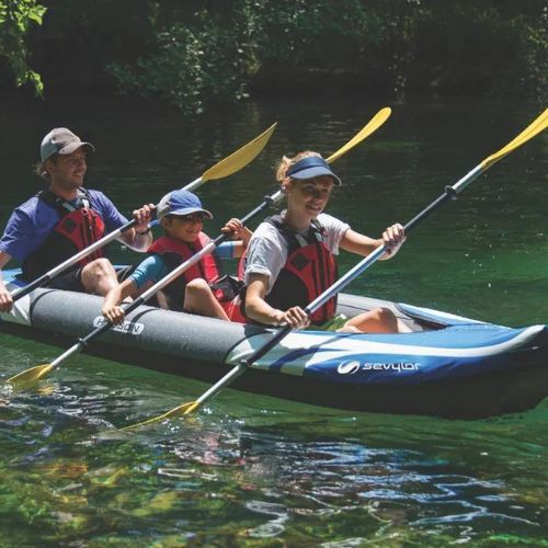 Sevylor Hudson blue 2000014708 Надуваем каяк за 3 лица