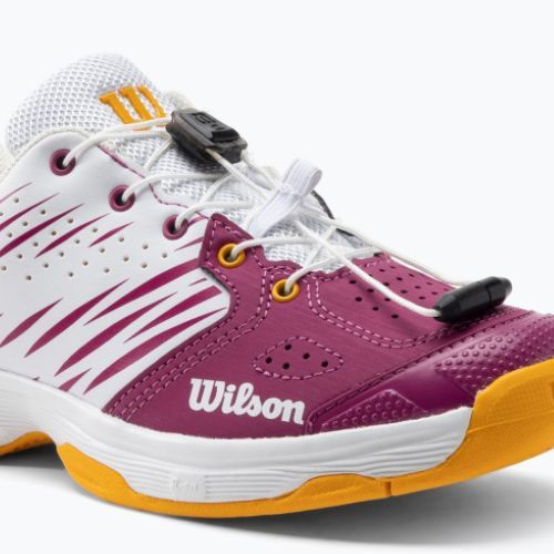 Детски обувки за тенис Wilson Kaos 2.0 в бяло и розово WRS329090