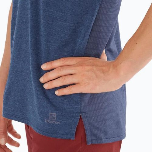 Salomon Outline Summer SS дамска тениска за трекинг, тъмносиня LC1708700