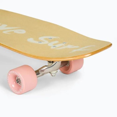 Surfskate скейтборд Fish Skateboards Wave beige SURF-WAV-SIL-PIN