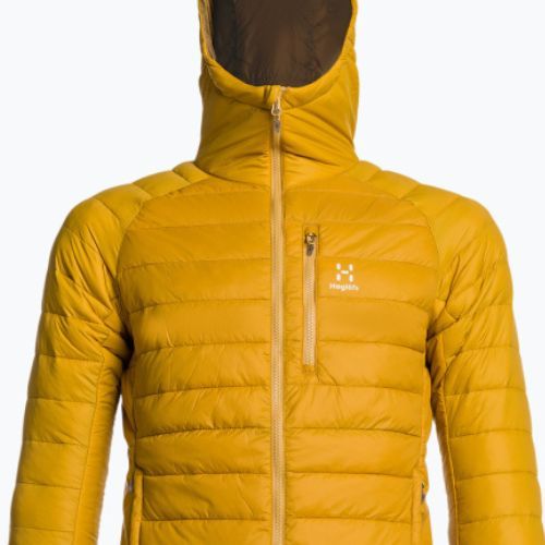 Мъжко пухено яке Haglöfs Spire Mimic Hood yellow 604676