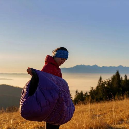 Спален чувал AURA AR 450 лилав AU07962