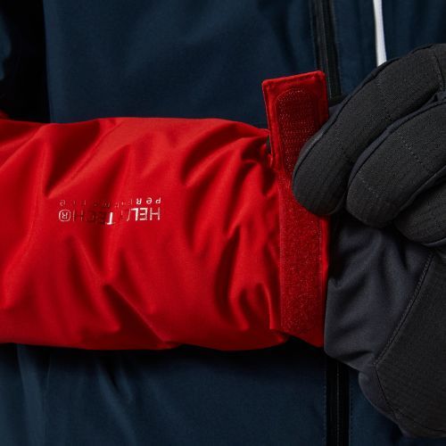 Мъжко ски яке Carv Lifaloft на Helly Hansen в тъмносиньо и червено 65777_597