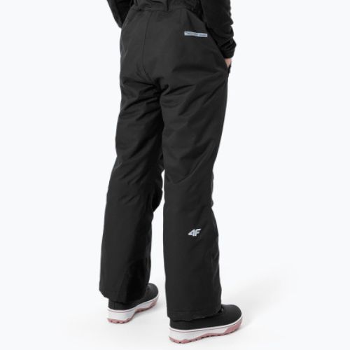 Детски ски панталон 4F JSPDN001 черен HJZ22-JSPDN001