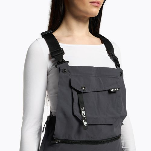 Дамски панталон за сноуборд 4F SPDS002 тъмно сив H4Z22-SPDS002