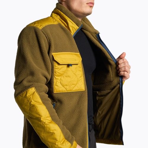 Мъжки суитшърт за трекинг The North Face Royal Arch FZ кафяво и жълто NF0A7UJBC0N1