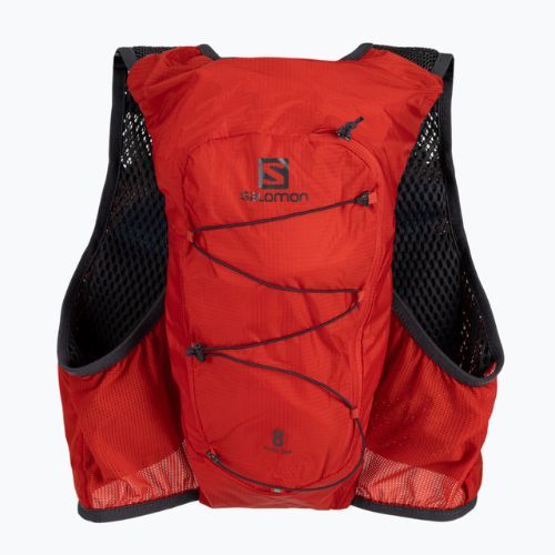 Salomon Active Skin 8 комплект жилетка за бягане червена LC1909600
