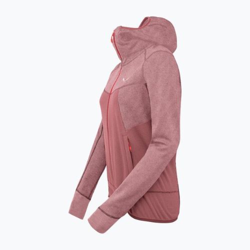 Salewa дамски вълнен суитшърт Puez Hybrid PL FZ Hoody розов 00-0000027389