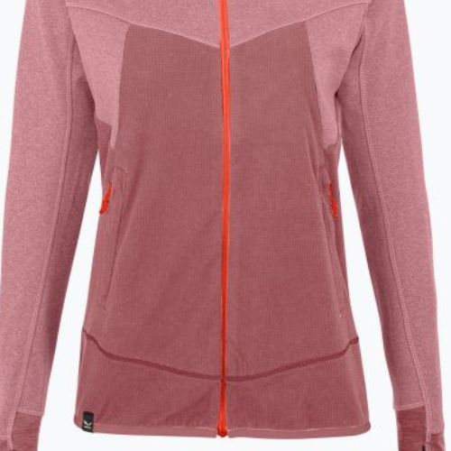 Salewa дамски вълнен суитшърт Puez Hybrid PL FZ Hoody розов 00-0000027389