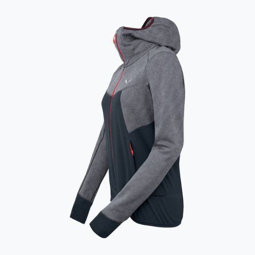 Salewa Puez Hybrid PL FZ Hoody дамски поларен суитшърт сиво-зелен 00-0000027389