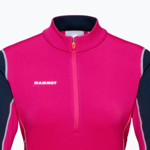 Дамски потник за трекинг MMMUT Aenergy ML Half Zip Pull розово и тъмносиньо