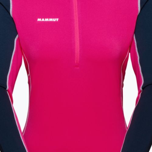 Дамски потник за трекинг MMMUT Aenergy ML Half Zip Pull розово и тъмносиньо