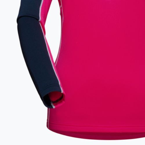 Дамски потник за трекинг MMMUT Aenergy ML Half Zip Pull розово и тъмносиньо