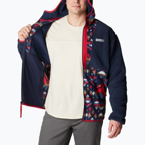 Мъжки потник Columbia Backbowl Sherpa fleece coll navy/coll navy rocky mtn print