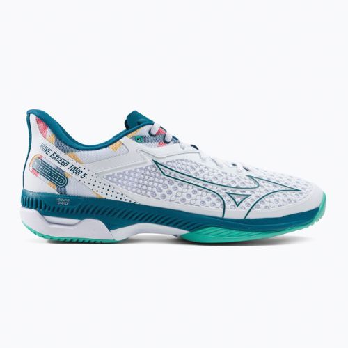 Обувки за тенис Mizuno Wave Exceed Tour бели 61GA2270