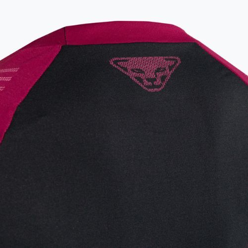 Дамска термо тениска DYNAFIT Speed Dryarn LS черно-червена 08-0000071057