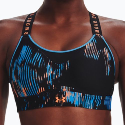Under Armour Infinity High Print дамски сутиен за тренировка черен 1369026