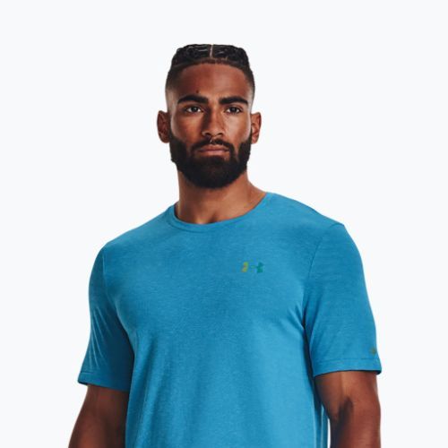 Мъжка тренировъчна тениска Under Armour UA Rush Seamless Geosport SS blue 1370441