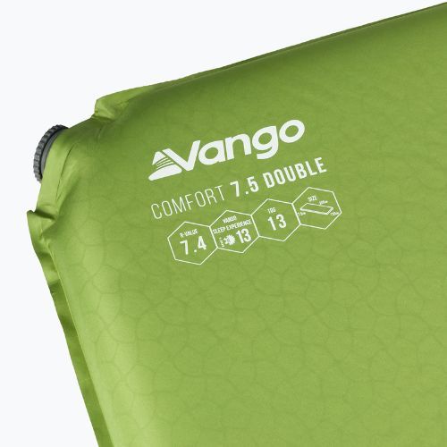 Самонадуваема постелка Vango Comfort Double 7 5 cm зелена SMQCOMFORH09A05