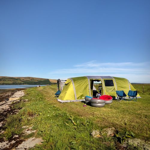 Vango Надуваем туристически стол Donut Flocked Grey-Red CHQDONUT N33TI8