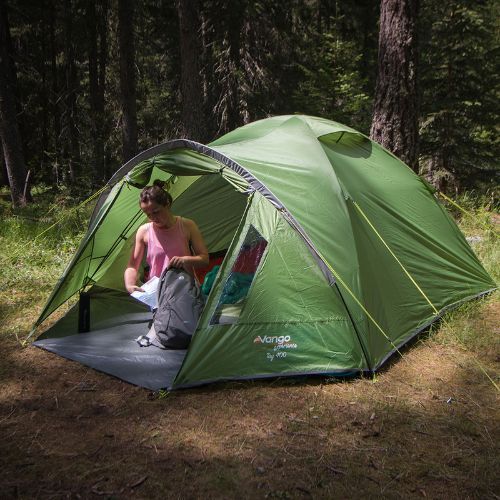 Vango 2-местна палатка за къмпинг Tay 200 зелена TERTAY T15151