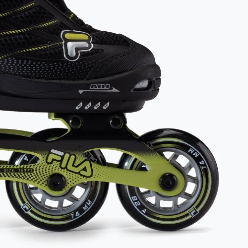 Детски ролкови кънки FILA Wizy Alu black/lime