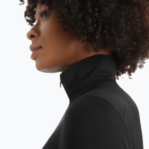 Дамска термоактивна блуза icebreaker 200 Oasis Half Zip black