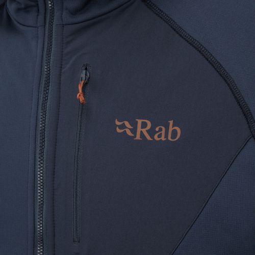 Мъжки суитшърт Rab Superflux Hoody от полар син QFE-89-DI